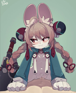 adolescent advertisement ahoge anthro anthro_penetrated areola axe blush blush_lines bodily_fluids body_blush bouncing_breasts braided_hair breasts breath breath_fog circle_eyebrows claws clothing cowgirl_position cum cum_from_vagina cum_in_vagina cum_inside dominant dominant_female duo ear_piercing ear_ring ejaculation eyebrows female female_anthro female_on_human female_penetrated first_person_view from_front_position fur genital_fluids genitals hair hand_on_another's_chest hand_on_chest hands_on_another's_chest human_on_anthro human_penetrating human_penetrating_anthro human_penetrating_female humanoid_genitalia humanoid_penis ineffective_clothing inner_ear_fluff interspecies larger_human larger_male leaking_cum loli long_hair looking_at_viewer looking_pleasured male male/female male_human male_on_anthro male_penetrating male_penetrating_anthro male_penetrating_female male_pov melee_weapon mostly_nude mostly_nude_anthro mostly_nude_female navel nipples on_bottom on_top orgasm panting pawpads penetration penile penile_penetration penis penis_in_vagina petite_female piercing pigtails pink_hair pubes pupils red_eyes ring_piercing sex simple_background size_difference sleeves small_breasts small_dom_big_sub smaller_anthro smaller_female smile tongue tongue_out tuft twin_braids vaginal vaginal_fluids vaginal_penetration vulva vulva_blush weapon white_body white_fur white_pupils young young_anthro young_female young_penetrated sillybunny9623 mihoyo patreon zenless_zone_zero zhao human lagomorph leporid mammal rabbit thiren 2d_animation absurd_res animated hi_res huge_filesize long_playtime motion_tweening no_sound webm