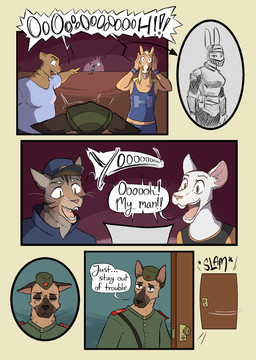 anthro bared_teeth breasts brown_body clothed clothing dialogue excited female fur group hair knight knight_armor male simple_background smile teeth teeth_showing text tongue warrior lost_andsafe halcyon_(series) bores_(halcyon) jared_(halcyon) lewis_(halcyon) sunflower_(halcyon) walker_(halcyon) bear canid canine canis domestic_cat domestic_dog equid equine felid feline felis german_shepherd herding_dog horse lagomorph leporid mammal murid murine pastoral_dog rabbit rat rodent 2025 absurd_res comic digital_media_(artwork) english_text hi_res