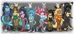 anthro anthrofied big_breasts black_body blue_body blue_eyes blush breasts bunny_costume clothed clothing costume eyewear female fishnet_clothing footwear forked_tail fur group hair high_heels looking_at_viewer open_mouth pokemorph shoes simple_background smile tail unusual_anatomy unusual_tail yellow_body yellow_fur sin_teal nintendo pokemon aelia_(sin_cyan06) claramay_(sin_cyan06) dimitri_(sin_cyan06) ivanna_(sin_cyan06) juliet_(sin_cyan06) marina_(sin_cyan06) neelu_(sin_cyan06) rubina_(sin_cyan06) canid canine canis eeveelution espeon flareon fox generation_1_pokemon generation_2_pokemon generation_4_pokemon generation_6_pokemon glaceon jolteon leafeon mammal pokemon_(species) sylveon umbreon vaporeon absurd_res digital_media_(artwork) hi_res