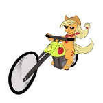 clothing cowboy_hat cruiser_bike driving eyewear female feral fur hair hat headgear headwear like_a_boss mostly_nude motorcycle orange_body orange_fur simple_background solo spurs straddling sunglasses tail vehicle white_background unknown_artist friendship_is_magic hasbro my_little_pony applejack_(mlp) earth_pony equid equine horse mammal pony 1:1 low_res