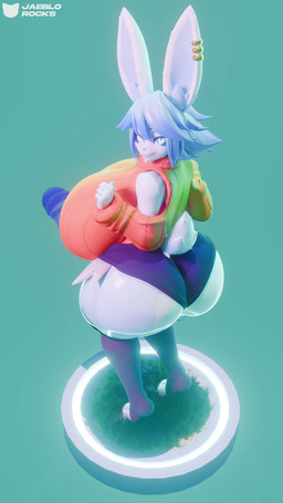 anthro bangs belly big_breasts big_butt big_penis black_clothing black_legwear black_stockings blue_freckles blue_glans blue_nose blue_penis bob_cut bottomwear bouncing_breasts bouncing_butt breasts butt cleavage clothed clothing curved_penis curvy_figure dancing digitigrade ear_piercing eyelashes footwear freckled_face freckles fur furgonomic_piercing furgonomics furry-specific_jewelry genitals glans glistening glistening_belly glistening_body glistening_butt glistening_clothing glistening_face glistening_genitalia glistening_glans glistening_hair glistening_hip glistening_inner_ear_fluff glistening_jewelry glistening_legwear glistening_nose glistening_penis glistening_shoulders glistening_stockings glistening_sweater glistening_tail glistening_thigh_highs glistening_thighs gold_(metal) gold_jewelry gold_piercing gynomorph hair hotpants hourglass_figure huge_breasts huge_butt huge_penis huge_thighs hyper hyper_butt hyper_genitalia hyper_penis inner_ear_fluff intersex jewelry jiggling legwear logo long_ears long_penis looking_at_viewer mouth_closed orange_clothing orange_sweater orange_topwear penis piercing pose raised_arms rear_view scut_tail short_hair short_tail shorts simple_background small_waist solo squish standing stockings stretched_clothing sweater tail text thick_penis thick_thighs thigh_highs thigh_lines thigh_squish toeless_footwear toeless_legwear toeless_stockings toeless_thigh_highs topwear tuft twerking voluptuous voluptuous_anthro voluptuous_gynomorph white_body white_hair white_inner_ear_fluff wide_hipped_anthro wide_hips jaeblorocks bom39_(modeler) tristan_(bluebunboi) lagomorph leporid mammal rabbit 2025 3d_(artwork) 3d_animation 9:16 animated artist_logo blender_(artwork) digital_media_(artwork) english_text full-length_portrait hi_res loop no_sound portrait shaded short_playtime signature soft_shading video busty_boy_(lore) male_(lore)