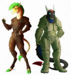 anthro armor duo female horn machine ossicone power_armor simple_background standing tail white_background fefairy hornedfreak fallout microsoft mythology cabal-revolution dragon giraffe giraffid mammal mythological_creature mythological_scalie scalie digital_media_(artwork) hi_res