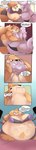 anthro big_breasts breasts clothed clothing dialogue duo female female_pred grabbing huge_breasts imminent_death male male/female obese oral_vore overweight pecs soft_vore tail text topless vore weight_gain wrestling shamelesss nintendo pokemon ed_(nidogatr) fan_character floatzel generation_4_pokemon generation_6_pokemon goodra pokemon_(species) absurd_res english_text hi_res long_image tall_image