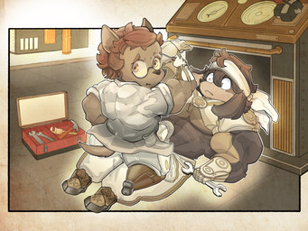 anthro biceps big_muscles bulge bulge_frottage clothing duo erection erection_under_clothing eyewear glasses huge_muscles lying male male/male muscular muscular_male muscular_young on_back on_lap pecs straddling young deadlyrabitt cyberconnect2 fuga:_melodies_of_steel little_tail_bronx jin_macchiato socks_million basset_hound canid canine caninu canis domestic_dog hunting_dog mammal scent_hound terrier 4:3 hi_res