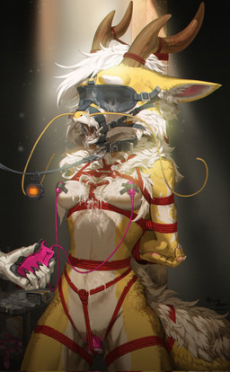 anthro antler_bondage bdsm blindfold bodily_fluids bondage bound breasts collar condom cum cum_on_belly cum_on_body cum_on_face dildo dildo_in_vagina dildo_insertion disembodied_hand egg_vibrator female filled_condom fur gag genital_fluids halter hands_behind_back harness_gag harness_ring_gag leash leashed_collar penetration restraints ring_gag rope rope_bondage rope_harness sex_toy sex_toy_in_vagina sex_toy_insertion sexual_barrier_device solo spotlight standing tied_to_pole vaginal vaginal_penetration vibrator vibrator_on_nipple yellow_body wolfwhispermu mythology dragon eastern_dragon furred_dragon furred_scalie mythological_creature mythological_scalie scalie hi_res