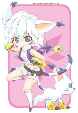 animal_ears bandai blue_eyes cat cat_ears digimon duo feline female fur gatomon hair human humanized looking_at_viewer mammal open_mouth whiskers white_fur white_hair whitepaperrabbits_(artist)
Rating: Safe
Score: 4
User: DeltaFlame
Date: January 19, 2015 animal_ears bandai blue_eyes cat cat_ears digimon duo feline female fur gatomon hair human humanized looking_at_viewer mammal open_mouth whiskers white_fur white_hair whitepaperrabbits_(artist)
Rating: Safe
Score: 4
User: DeltaFlame
Date: January 19, 2015