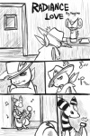 2012 2:3 ampharos anthro charmander clothed clothing comic dialogue digital_drawing_(artwork) digital_media_(artwork) duo english_text fresnel_(buyobutt) generation_1_pokemon generation_2_pokemon hat haychel headgear headwear hi_res lute male mike_the_charmander monochrome music musical_instrument nintendo plucked_string_instrument pmd-e pokemon pokemon_(species) scarf simple_background size_difference sound_effects string_instrument tail text ukulele white_background