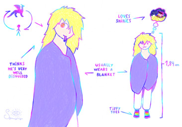 after_transformation bedding blanket clothing footwear male multicolored_clothing multicolored_footwear multicolored_socks rainbow_clothing rainbow_footwear rainbow_socks socks solo text transformation treasure somnarion_(artist) mythology somnarion_(character) animal_humanoid dragon dragon_humanoid humanoid mythological_creature mythological_scalie scalie english_text hi_res model_sheet