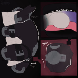 anal anal_masturbation anthro autorimming bitchsuit black_cuffs bondage_gear collar deep_rimming facial_piercing full_body_suit gag gagged gimp_suit grinding hug hugging_object hugging_pillow internal internal_anal internal_oral male masturbation metal_collar metal_gag nose_piercing nose_ring oral oral_masturbation piercing pillow pillow_humping pink_tongue portal_amputation rimming ring_piercing sex shaking solo struggling submissive submissive_anthro submissive_male thinking_with_portals tongue rynnks kinktober_2025 raditas aquatic fish shark 1:1 2025 digital_drawing_(artwork) digital_media_(artwork) hi_res