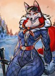 anime_eyes anthro blue_clothing breasts clothing costume eyelashes eyewear female fence fur glasses goggles ice light orange_clothing orange_eyes plant red_body red_fur ski_goggles sky snow solo sunset tail tail_tuft tree tuft winter_clothing winter_coat rizonik balto_(series) universal_studios jenna_(balto) canid canine canis domestic_dog husky mammal nordic_sled_dog spitz 2023 colored detailed digital_drawing_(artwork) digital_media_(artwork) digital_painting_(artwork) half-length_portrait hi_res lighting portrait shaded sketch soft_shading three-quarter_portrait