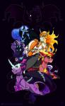 female group hair horn teeth text wings inuhoshi-to-darkpen equestria_girls friendship_is_magic hasbro idw_publishing my_little_pony my_little_pony_(idw) mythology daybreaker_(mlp) midnight_sparkle_(eg) nightmare_moon_(mlp) nightmare_rarity_(idw) sunset_shimmer_(eg) tantabus demon equid equine mammal mythological_creature mythological_equine unicorn winged_unicorn 2018 hi_res url