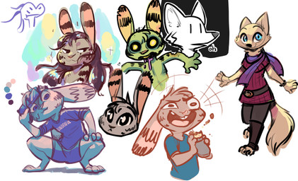 ambiguous_gender anthro barefoot belt bite_mark bottomwear brown_hair buckteeth burrito cheek_tuft clothed clothing crouching dialogue dress ear_markings eating eyewear facial_markings facial_tuft feet food fur fur_markings grey_body grey_fur hair half-closed_eyes head_markings head_tuft horn inner_ear_fluff long_hair markings narrowed_eyes neck_tuft notched_ear open_mouth scarf shirt shorts simple_background smile solo sparkles sunglasses t-shirt teeth text tongue topwear tuft white_background white_body white_fur fuel_(artist) disney zootopia chico_(fuel) fan_character jack_savage skye_(zootopia) antelope bovid canid canine fox lagomorph leporid mammal rabbit undead zombie 2020 english_text hi_res sketch_page