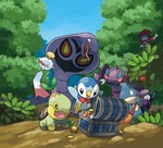 2007 absurd_res ambiguous_gender arbok beady_eyes black_body blue_body bow_ribbon chimecho coin cute_fangs dirt drapion feral generation_1_pokemon generation_3_pokemon generation_4_pokemon glowing glowing_eyes grass green_body group hi_res in_tree ken_sugimori leaf munchlax nintendo official_art piplup plant pokemon pokemon_(species) pokemon_mystery_dungeon purple_body red_body red_eyes ribbons seed shell smile spike_chunsoft tan_body treasure_chest tree turtwig weavile white_body yellow_body yellow_eyes