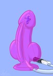 ambiguous_gender anthro blue_body blue_fur bodily_fluids cumlube dildo fur genitals knot liquid markings micro panicked_look penis sex_toy solo sweat sweat_drip sweatdrop syringe transparent_sex_toy trapped tube chibon cartoon_network the_amazing_world_of_gumball gumball_watterson domestic_cat felid feline felis mammal absurd_res hi_res