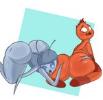 4_arms antennae_(anatomy) anthro bent_over big_butt blue_sclera blush butt dot_eyes duo female female/female grey_body grey_hair hair hand_on_butt huge_butt kneeling looking_back multi_arm multi_limb open_mouth orange_body teeth tongue tongue_out tooth_gap white_eyes mad_critter charlotte's_web dreamworks the_bad_guys charlotte_(charlotte's_web) ms._tarantula_(the_bad_guys) arachnid arthropod mygalomorph spider tarantula absurd_res hi_res