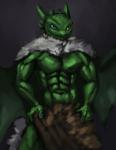 abs anthro big_muscles blue_eyes clothed clothing green_body green_eyes green_scales heterochromia looking_at_viewer male muscular muscular_anthro muscular_male navel partially_clothed pecs pose scales solo standing valentinapaz dreamworks european_mythology how_to_train_your_dragon mythology dragon fury_(httyd) mythological_creature mythological_scalie night_fury scalie western_dragon hi_res