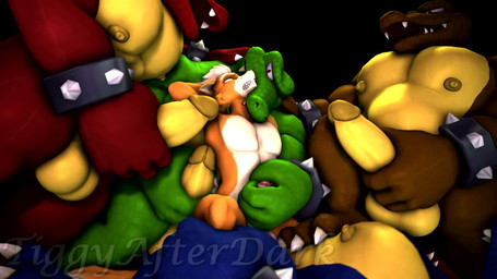 anal anal_penetration anthro anthro_on_anthro anthro_penetrated anthro_penetrating anthro_penetrating_anthro anthro_penetrating_male armband audible_ejaculation ball_size_difference ball_slap balls balls_deep bedroom_eyes big_balls big_muscles big_pecs big_penis bite blue_body blue_scales bodily_fluids bouncing_balls brown_body brown_scales clenched_teeth cum cum_while_penetrated cumshot dominant ejaculation erect_nipples erection eye_roll fur genital_fluids genitals glans green_body green_eyes green_scales group grunting handjob humanoid_genitalia humanoid_penis larger_dom leg_grab male male/male male_penetrated male_penetrating male_penetrating_anthro male_penetrating_male masturbation moan multiple_angles muscular muscular_anthro muscular_male muscular_top narrowed_eyes neck_bite nipples non-mammal_nipples nude open_mouth orange_body orange_fur orgasm pecs penetration penile penile_penetration penis penis_in_ass penis_size_difference red_body red_scales retracting_foreskin rough_sex scales seductive sex size_difference slap sound_effects spiked_armband spikes teeth sound_warning tigura kabalmystic_(modeler) warfaremachine_(modeler) donkey_kong_(series) nintendo star_fox super_smash_bros. fox_mccloud canid canine crocodile crocodilian fox kremling kritter_(kremling) mammal reptile scalie 16:9 2026 3d_(artwork) 3d_animation animated digital_media_(artwork) hi_res high_framerate huge_filesize short_playtime sound source_filmmaker_(artwork) video widescreen