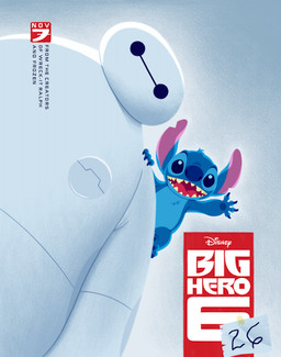 4_fingers ambiguous_gender anthro blue_body blue_claws blue_eyes blue_finger_claws blue_fur blue_nose chest_tuft claws duo finger_claws fingers fur gesture head_tuft larger_robot looking_at_viewer machine notched_ear open_mouth open_smile parody poster size_difference smaller_anthro smile tuft waving waving_at_viewer filipa_namorado big_hero_6 disney lilo_and_stitch baymax stitch_(lilo_and_stitch) alien experiment_(lilo_and_stitch) robot 2026 crossover hi_res official_art male_(lore)