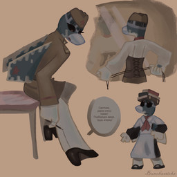 aircraft airplane anthro balancing_object black_sclera clothing corset drawing_on_wall female footwear high_heels jet lingerie looking_at_mirror looking_at_object machine mirror offscreen_character red_eyes red_star shoes sitting solo text topwear uniform vehicle young bunchasticks su-57 sukhoi miss_felon_(bunchasticks) aeromorph living_aircraft living_machine living_vehicle 1:1 hi_res russian_text translated