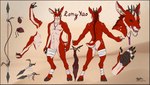 ambiguous_gender anthro bottomwear claws clothed clothing dagger fur hooves jewelry loincloth male melee_weapon necklace nude polearm simple_background solo spear standing tribal tribal_outfit weapon rongyao_(artist) rongyao canid canine cervine deer hybrid mammal absurd_res digital_drawing_(artwork) digital_media_(artwork) hi_res model_sheet