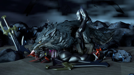 anal anal_penetration balls beach bestiality biceps black_body breath darkness duo feral feral_penetrating feral_penetrating_humanoid fog from_front_position fur genitals growling hair humanoid_hands humanoid_on_feral humanoid_penetrated lying male male/male male_feral male_humanoid male_penetrated male_penetrating male_penetrating_male mating_press melee_weapon missionary_position muscular muscular_male muscular_thighs not_furry on_back orange_spikes outside panting panting_in_face penetration penis rock sand sex small_wings spiked_tail spikes spikes_(anatomy) sword sword_in_ground tail text thrust_lines thrusting tongue weapon wings yellow_eyes trashy_sfm disney epic_games fortnite kingdom_hearts square_enix dark_inferno canid canine canis demon heartless humanoid mammal monster wolf wolf_(fortnite) 16:9 3d_(artwork) 4k absurd_res digital_media_(artwork) hi_res source_filmmaker_(artwork) widescreen