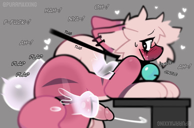 anal anal_penetration anthro balls balls_deep bell bell_collar bent_over big_butt big_penis blush blush_lines bodily_fluids butt collar collar_only cum cum_while_penetrated deep_penetration disembodied_hand duo ejaculation fur genital_fluids genitals ghost_hand ghost_sex huge_thighs humanoid_genitalia humanoid_penis jingle_bell leash leash_pull looking_back male male/male male_penetrated markings moan nude nude_male penetration penis pink_body pink_fur plap sex small_waist spots spotted_body spotted_fur striped_body striped_fur stripes sweat tan_body tan_fur thick_thighs translucent translucent_penis purrmaxxing glue_(purrmaxxing) domestic_cat felid feline felis ghost mammal spirit hi_res