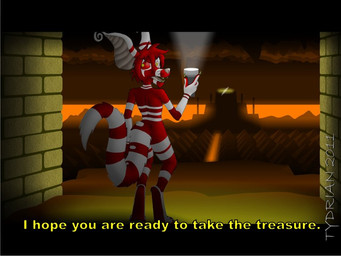 adventure anthro cavern digitigrade flashlight lava male ruins solo tail temple text underground tydrian acred crux 4:3 english_text letterbox subtitled