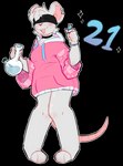 anthro blush clothed clothing drugs female fur hair marijuana open_mouth smile solo topwear white_body white_fur mxnster_fxcker mammal mouse murid murine rodent absurd_res alpha_channel digital_media_(artwork) hi_res trans_(lore) trans_woman_(lore)