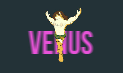 abs barefoot bikini bra brown_hair clothing confident cosplay feet hair humor inspired long_hair male moss mostly_nude muscular plant pose seashell seashell_bra shell solo swimwear two-piece_swimsuit underwear vines nastyzeus mythology asterozoan echinoderm felid feline humanoid mammal marine pantherine tiger 5:3 hi_res