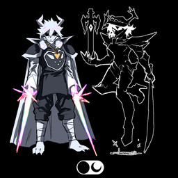 3_toes anthro antlers armor barefoot black_eyes cape claws clothed clothing dual_wielding duo energy_sword feet female floating fully_clothed fur holding_melee_weapon holding_object holding_sword holding_weapon horn male melee_weapon paws plantigrade plate_armor sword toe_claws toes weapon white_body white_fur heartbreak_juan deltarune undertale undertale_(series) asriel_dreemurr_(god_form) dess_holiday roaring_knight boss_monster_(undertale) bovid caprine darkner goat horned_humanoid humanoid mammal shadow_creature 1:1 2025 digital_drawing_(artwork) digital_media_(artwork) full-length_portrait hi_res portrait