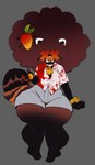 accessory afro bottomwear bracelet clothing collar eyewear floral_shirt glasses hair_accessory jewelry male pawpads shorts solo tail thick_thighs tinted_glasses wide_hips dedoggyskullz gambaina_(character) ailurid mammal red_panda hi_res