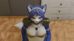 16:9 3d_(artwork) 3d_animation animated anthro bait_and_switch black_nose blue_body blue_fur blush breasts canid canine cerveza_cristal clothed clothing digital_media_(artwork) duo female fox fox_mccloud fur hi_res krystal_(dogzeela) krystal_(star_fox) low_framerate male male/female mammal meme nintendo short_playtime sound star_fox vonfoxus warfare_fox warfare_machine webm widescreen yellow_body yellow_fur