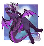 anthro facial_piercing femboy genital_piercing genitals male multiple_piercings nipple_piercing nipples nose_piercing nude nude_anthro nude_male penis penis_piercing piercing solo tail teasing teasing_viewer yokaikaisen caybito bat demon mammal hi_res