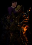 clothing glowing glowing_eyes group hair looking_at_viewer machine male poster simple_background text rosecreates five_nights_at_freddy's five_nights_at_freddy's_3 scottgames springtrap_(fnaf) william_afton_(fnaf) human lagomorph leporid mammal rabbit robot undead 2022 3d_(artwork) absurd_res blender_(artwork) digital_media_(artwork) english_text hi_res