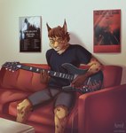 anthro electric_guitar guitar male musical_instrument plucked_string_instrument solo string_instrument yellow_eyes lollydoom pierce_the_veil rage_against_the_machine rise_against run_the_jewels white_lung_(band) aidan_(sryer) eurasian_lynx felid feline lynx mammal 2020 hi_res