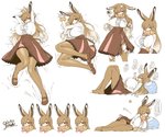 :3 alternative_fashion bandage big_breasts big_ears blush bodily_fluids bottomwear bow_tie breasts brown_hair clothed clothing female footwear frown gradient_hair hair hair_over_eye j-fashion legwear lolita_(fashion) long_hair lying mary_janes multicolored_hair on_back on_side one_eye_obstructed pantyhose red_eyes scarf shirt shoes skirt smile solo sweat sweatdrop text tights topwear torn_bottomwear torn_clothing torn_legwear torn_pantyhose torn_topwear yoshida_hideyuki kemono_friends european_hare_(kemono_friends) animal_humanoid hare_humanoid humanoid lagomorph lagomorph_humanoid leporid_humanoid mammal mammal_humanoid 2020 6:5 absurd_res hi_res japanese_text signature translation_request