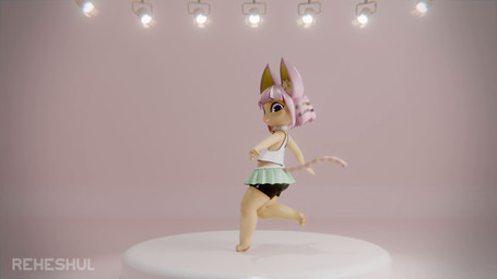 4_fingers 4_toes anthro bottomwear clothing dancing feet female female_anthro fingers hair navel navel_piercing piercing pink_hair shirt shorts simple_background skirt solo tail toes topwear yellow_body yellow_skin reheshul zy0n7_(modeler) animal_crossing nintendo ankha_(animal_crossing) domestic_cat felid feline felis mammal 16:9 3d_(artwork) 3d_animation animated digital_media_(artwork) hi_res no_sound short_playtime video widescreen