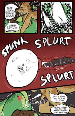 anthro bite bodily_fluids cum cum_in_uterus cum_in_vagina cum_inside duo female forced genital_fluids green_body internal male male/female rape sex text tongue tongue_bite uterus brradett microsoft the_elder_scrolls lernie_(brradett) tim_(brradett) argonian scalie absurd_res comic english_text hi_res