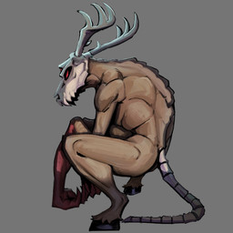 anthro antlers bone bone_tail claws hooves horn male skull skull_head solo tail deader american_mythology indigenous_north_american_mythology mythology north_american_mythology voices_of_the_void furfur_(voices_of_the_void) monster wendigo 1:1 absurd_res hi_res