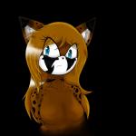 anthro big_breasts blonde_hair blue_eyes breasts brown_body brown_fur female fur hair long_hair solo spots white_body white_fur utaurule sega sonic_the_hedgehog_(series) cheetahwolf canid canine canis cheetah felid feline hybrid mammal wolf 1:1 alpha_channel bust_portrait hi_res portrait