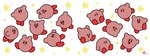 group male not_furry open_mouth open_smile rotating simple_background smile spinning star white_background keke_(artist) kirby_(series) nintendo kirby alien waddling_head 2021 2d_animation animated frame_by_frame loop short_playtime