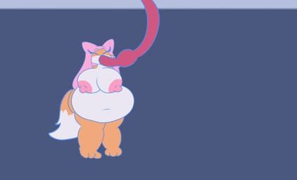anthro belly big_belly big_breasts breast_expansion breasts butt butt_expansion expansion female hose hose_inflation huge_belly huge_breasts hyper hyper_belly hyper_breasts inflation nipples overweight overweight_anthro overweight_female solo still weight_gain sound_warning startlin disney robin_hood_(disney) maid_marian canid canine fox mammal red_fox true_fox 2d_animation absurd_res animated hi_res short_playtime sound video