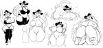 ambiguous_gender anthro areola big_breasts big_butt breasts butt city clothing duo earth female genitals giga growth hat headgear headwear huge_breasts huge_butt huge_thighs macro nipples planet pussy simple_background size_difference size_transformation smile terra_macro thick_thighs transformation wide_hips witch_hat baronflint sylvia_(flatflyer) domestic_cat felid feline felis human mammal monochrome