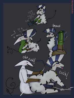 anal animal_genitalia animal_penis anthro anus bedroom_eyes blush bodily_fluids condom cuddling cum cum_while_penetrated duo equine_anus equine_genitalia equine_penis feral genital_fluids genitals heart_symbol kissing male male/male multicolored_body narrowed_eyes penetration penis puffy_anus quadruped seductive sexual_barrier_device text tongue tongue_out two_tone_body typing white_body rockpankake hasbro my_little_pony roi_(rockpankake) equid equine mammal miteling zebra 2025 3:4 digital_media_(artwork) english_text hi_res