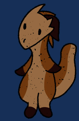 brown_body chicken_meat chicken_nugget dancing dino_nugget dot_eyes female food markings meat simple_eyes solo spots spotted_markings thick_thighs toony wide_hips maggie_(stinkvali) dinosaur food_creature prehistoric_species reptile scalie animated
