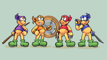 anthro bottomless bottomless_male clothed clothing cosplay flaccid footwear foreskin genitals group humanoid_genitalia humanoid_penis long_foreskin male nude penis realistic_penis_size scales shell-less shirt shoes simple_background tank_top topwear unretracted_foreskin weapon yellow_body yellow_scales relatedturtles mario_bros nintendo teenage_mutant_ninja_turtles donatello_(tmnt) leonardo_(tmnt) michelangelo_(tmnt) raphael_(tmnt) koopa koopa_troopa reptile scalie tortoise turtle 16:9 hi_res widescreen