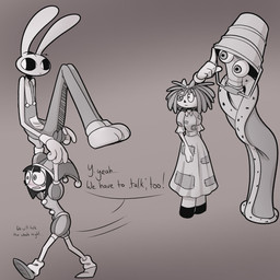 4_fingers anthro big_pupils blush bucket bucket_on_head carrying_another carrying_partner confusion container dilated_pupils doll eyebrows female fingers group hand_on_butt innuendo lifting_partner male mitten_hands motion_lines offscreen_sex pupils rag_doll_(toy) raised_eyebrow speech_bubble wide_eyed screaming_alice glitch_productions the_amazing_digital_circus jax_(tadc) kinger_(tadc) pomni_(tadc) ragatha_(tadc) animate_inanimate humanoid lagomorph leporid living_chess_piece living_doll mammal rabbit 1:1 hi_res