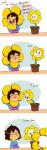 agitated ambiguous_gender annoyed duo flower humor male parody plant text mudkipful undertale undertale_(series) flowey_the_flower frisk_(undertale) elemental_creature flora_fauna human mammal absurd_res comic english_text hi_res