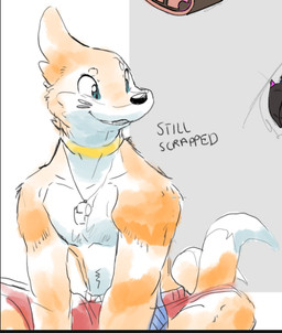 2_tails anthro arm_fin athletic athletic_male black_nose blue_eyes clothed clothing eyebrows fin fur lifeguard looking_aside male markings multi_tail orange_body orange_fur simple_background sitting smile solo swimming_trunks swimwear tail text topless topless_male whisker_markings whistle_(object) dahecksajerry nintendo pokemon eddie_(dahecksajerry) buizel generation_4_pokemon pokemon_(species) colored_sketch english_text sketch