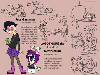 anthro bed belt black_belt black_bracelet black_clothing black_eyeliner black_eyes black_hair black_shirt black_t-shirt black_topwear blue_eyes boots bottomwear bra bracelet brown_blanket brown_body brown_bottomwear brown_clothing brown_fur brown_hair brown_hoodie brown_pants brown_shirt brown_skirt brown_topwear buckteeth can closed_smile clothed clothed_anthro clothed_female clothed_human clothing container duo ear_piercing ear_ring eye_contact eye_through_hair eyeliner eyes_closed eyeshadow featureless_crotch female fishnet_clothing fishnet_shirt fishnet_topwear flat_chested footwear fully_clothed fully_clothed_female fully_clothed_human fur furniture grey_clothing grey_leggings grey_legwear grey_shirt grey_tank_top grey_topwear hair half-closed_eyes holding_blanket holding_can holding_container holding_mascara_wand holding_object hoodie hugging_leg jewelry larger_female larger_human leg_hug leggings legwear long_ears looking_at_another lying lying_on_bed makeup mascara mitten_hands mouth_closed narrowed_eyes no_pupils noseless on_back on_bed on_front one_eye_closed open_clothing open_hoodie open_topwear pants piercing pink_boots pink_bra pink_clothing pink_footwear pink_underwear purple_bottomwear purple_clothing purple_eyeshadow purple_skirt raised_leg red_tongue ring_piercing safety_pin shaved_sides shirt shoes short_hair short_legs simple_background sitting size_difference skirt smaller_anthro smaller_female smile smiling_at_another t-shirt talking_to_another tan_body tan_skin tank_top teeth text tongue topwear translucent translucent_hair underwear window insert-thenewbl-here rabbids_invasion_(series) raving_rabbids rayman_(series) ubisoft alice_gassman fan_character jess_gassman lagothore_the_lord_of_destruction human lagomorph mammal rabbid 2024 4:3 character_name digital_drawing_(artwork) digital_media_(artwork) english_description english_text flat_colors hi_res multiple_images sibling_(lore) sister_(lore) sisters_(lore) trans_(lore) trans_woman_(lore)